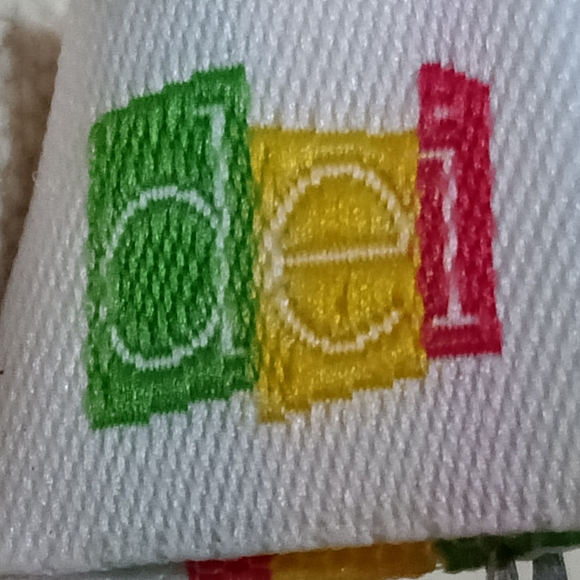 DEI Organic Cotton Canvas Tropical Green Leaf Print /Cream Tote Bag, New - Picture 3 of 8